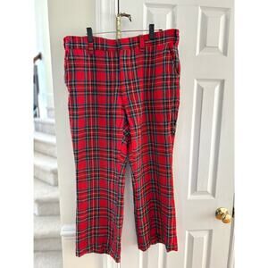 Vintage McGregor Red, Blue & Green Tartan Plaid Trousers